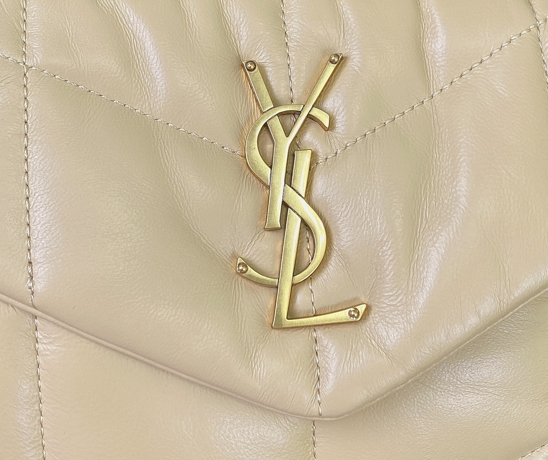 Y51 PUFFER SMALL IN NAPPA LEATHER BEIGE 11.4 X 6.6 X 4.3 INCHES