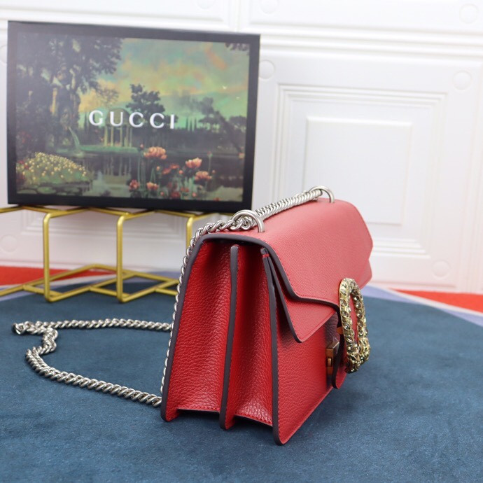 Gvc*1 DIONYSUS SMALL SHOULDER BAG RED 28x18x9cm