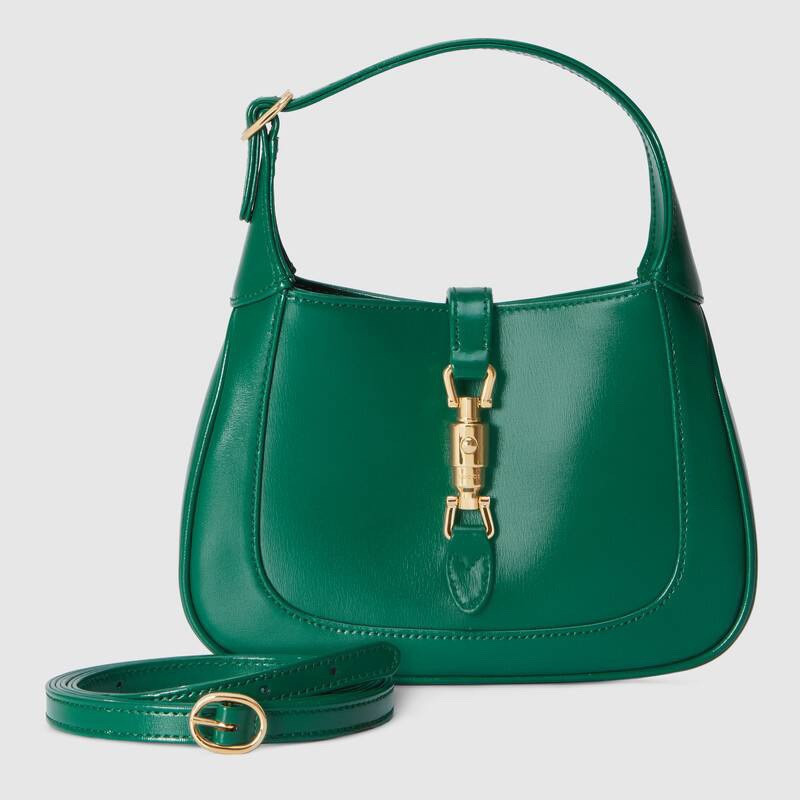 Gvc*1 JACKIE 1961 MINI SHOULDER BAG Green 7.5"W x 5.1"H x 1.2"D