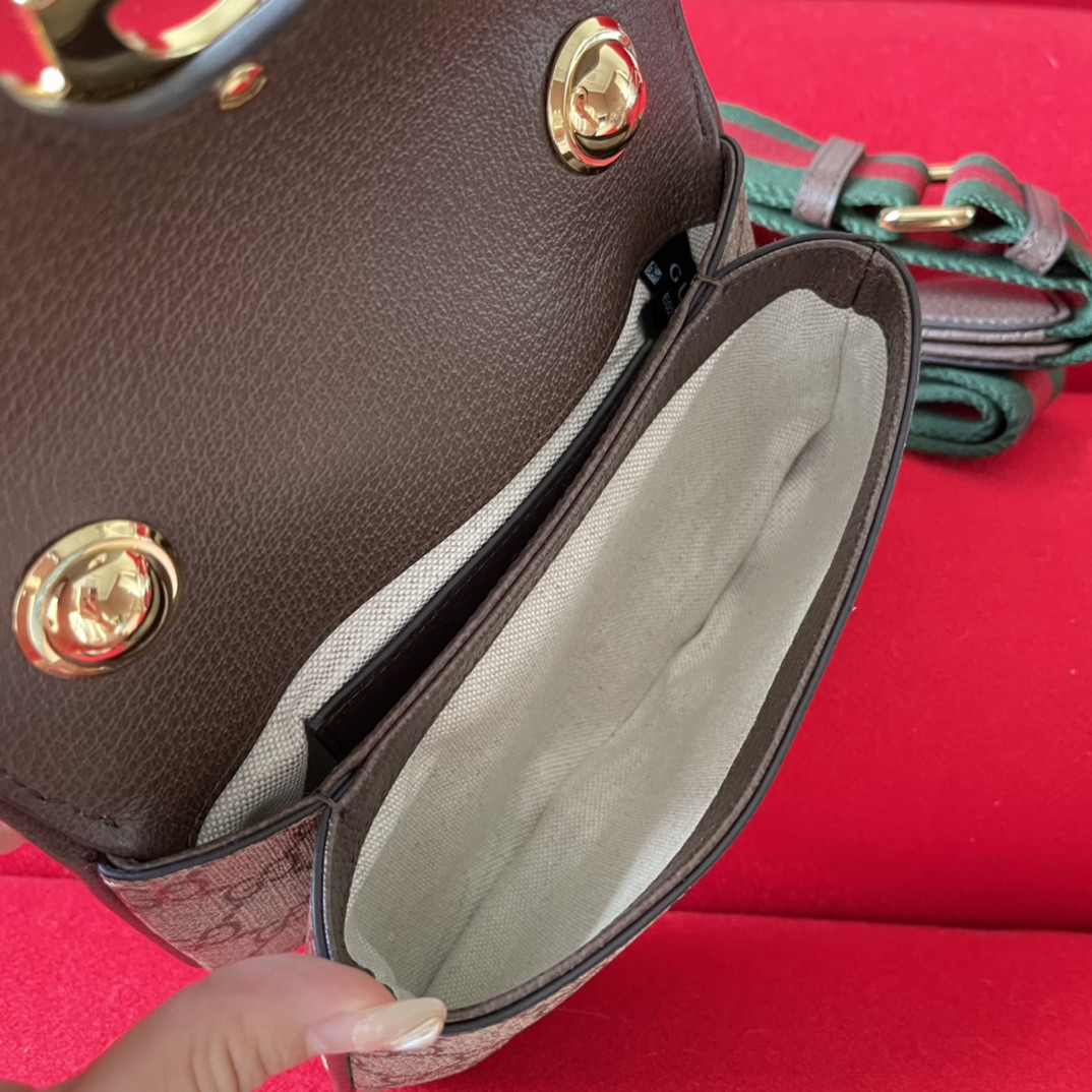 Gvc*1 BLONDIE MINI BAG Beige and ebony 8.7"W x 5.1"H x 2.2"D