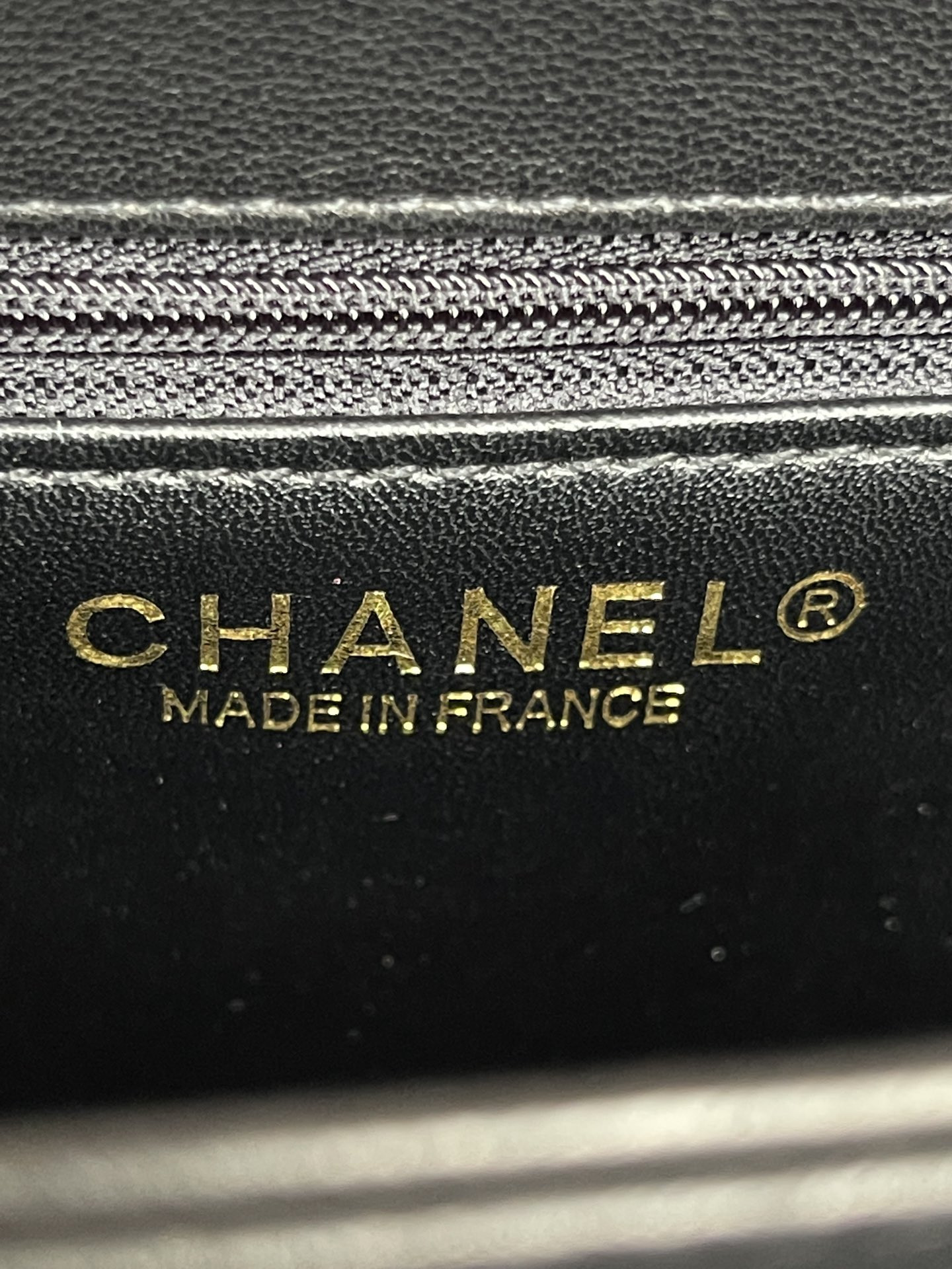 Ch**el FLAP BAG WITH TOP HANDLE 6.6 × 9.8 × 4.7 in