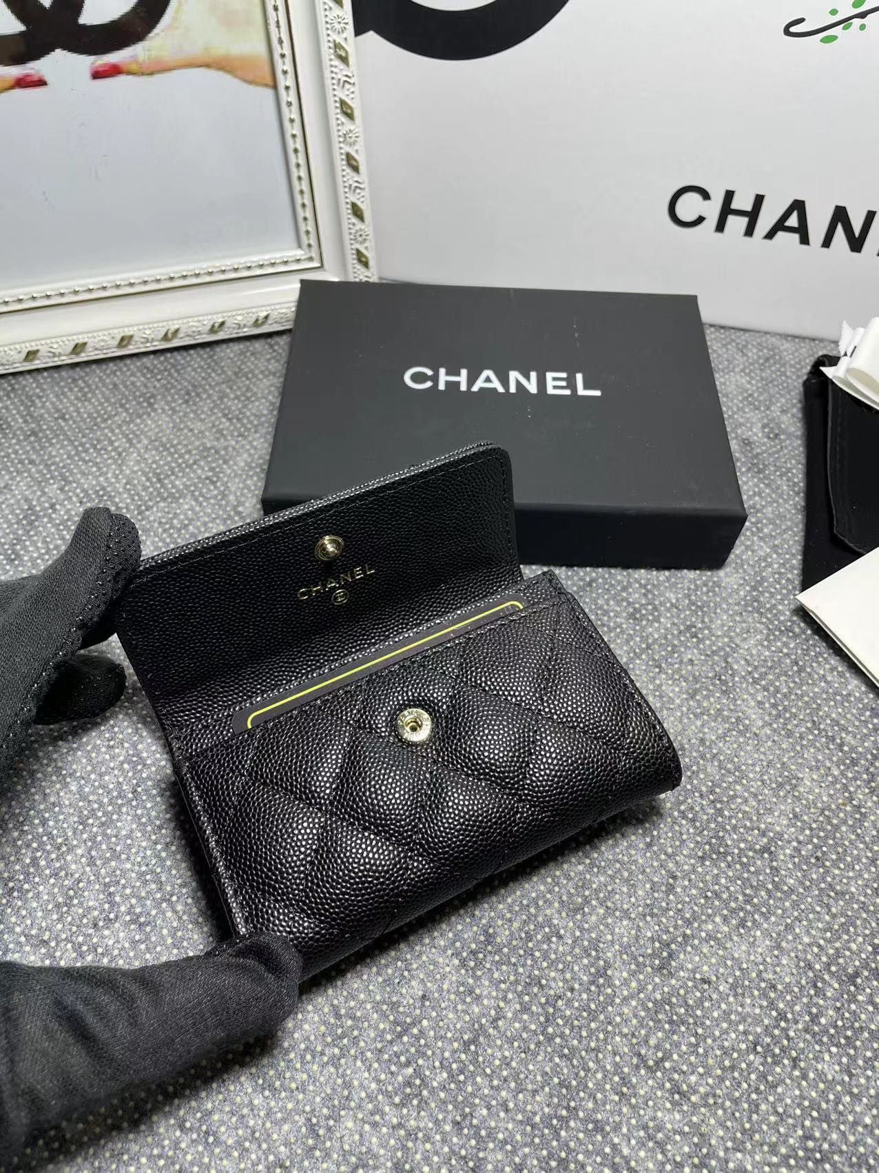 Ch**el COIN PURSE 11×8.5×3cm