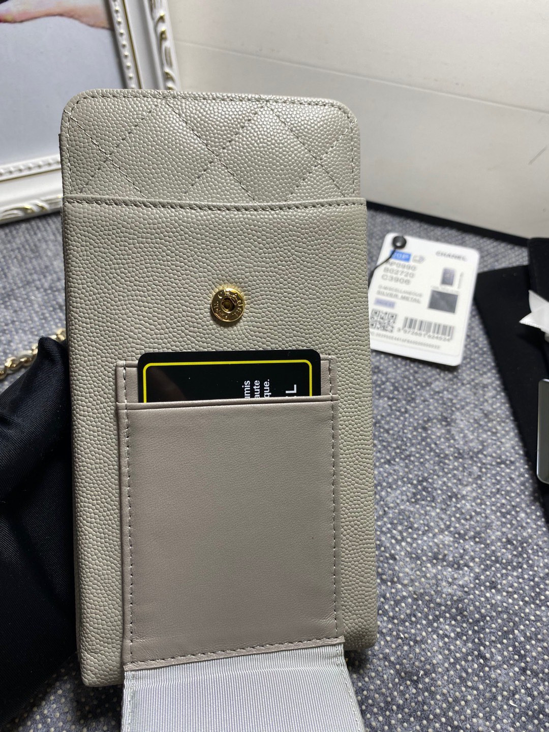 Ch**el LONG ZIPPED WALLET 19-11cm