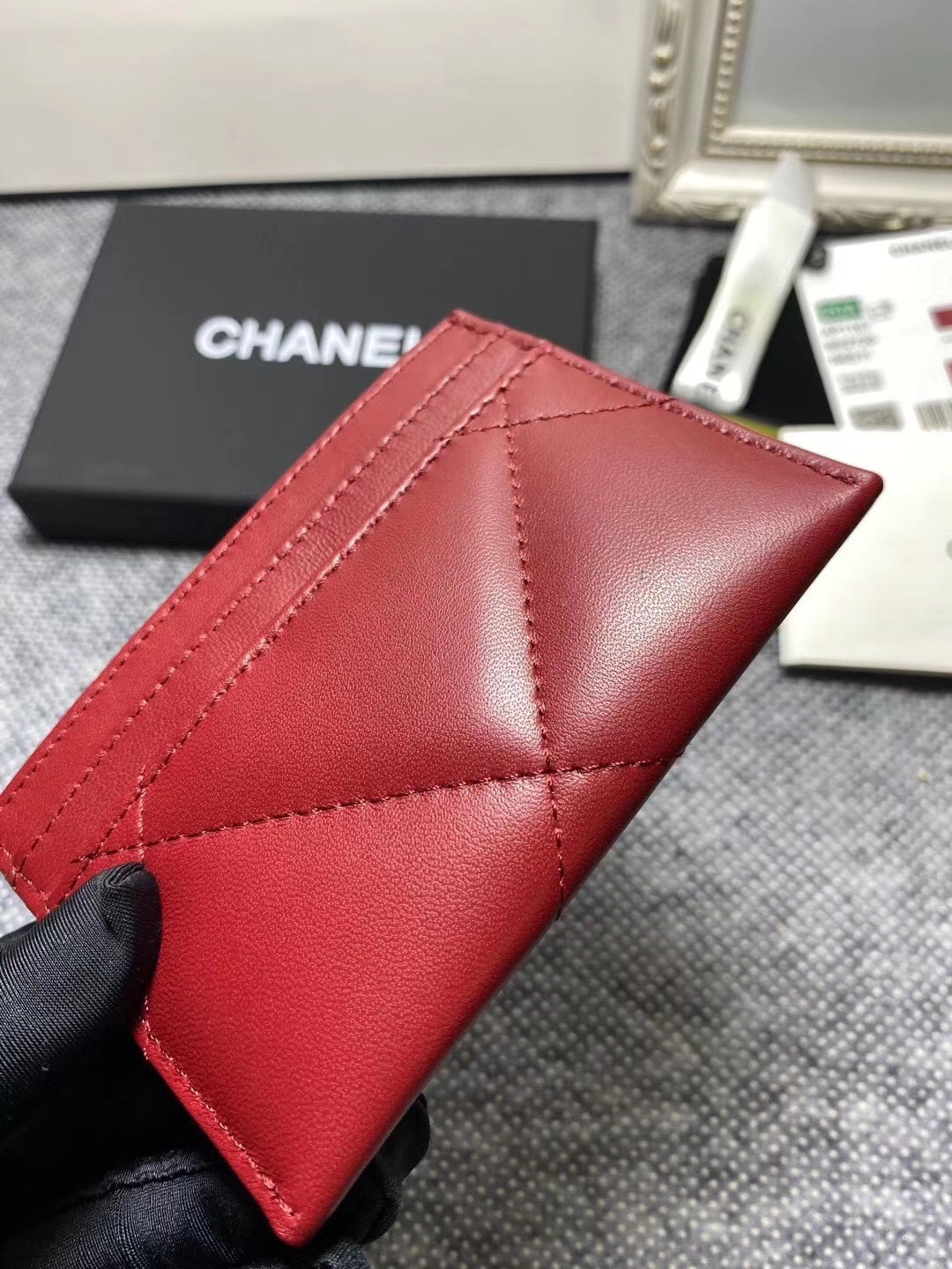 Ch**el CARD HOLDER 11.2×7.5×0.5cm