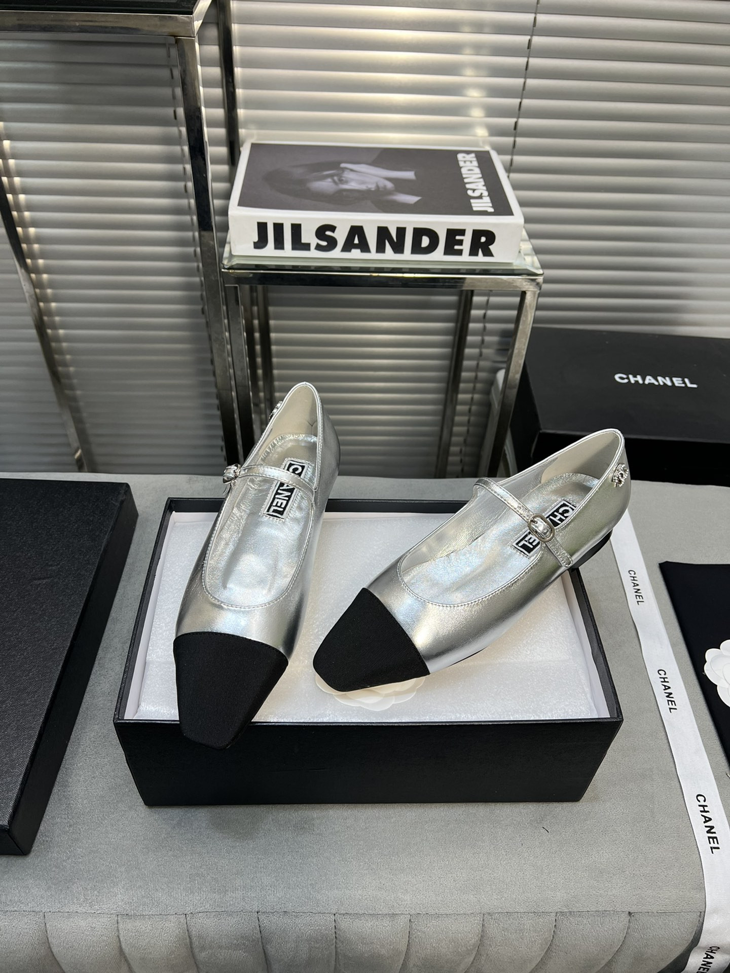 UA Ch**el MARY JANES  Lambskin