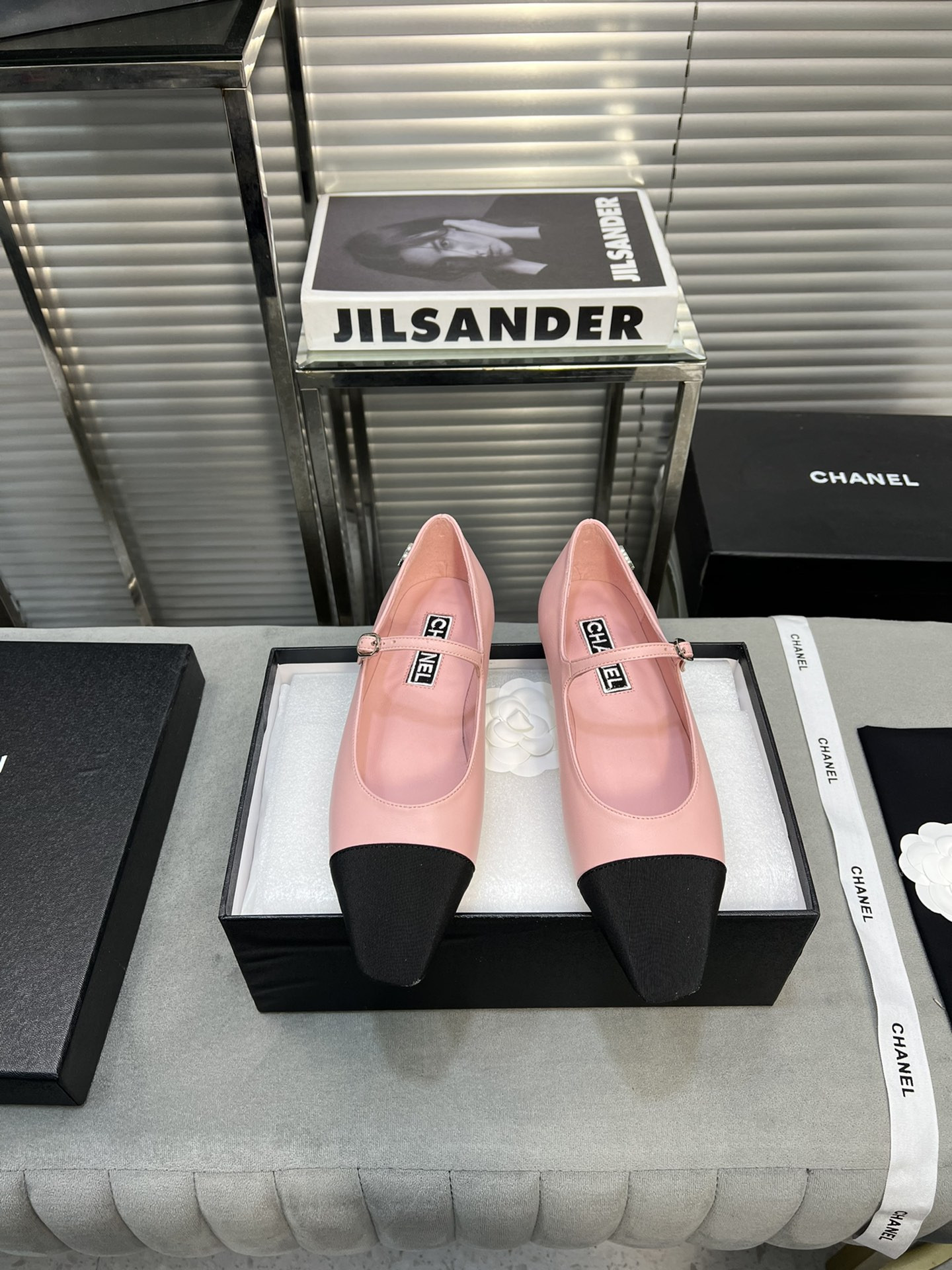 UA Ch**el MARY JANES  Lambskin