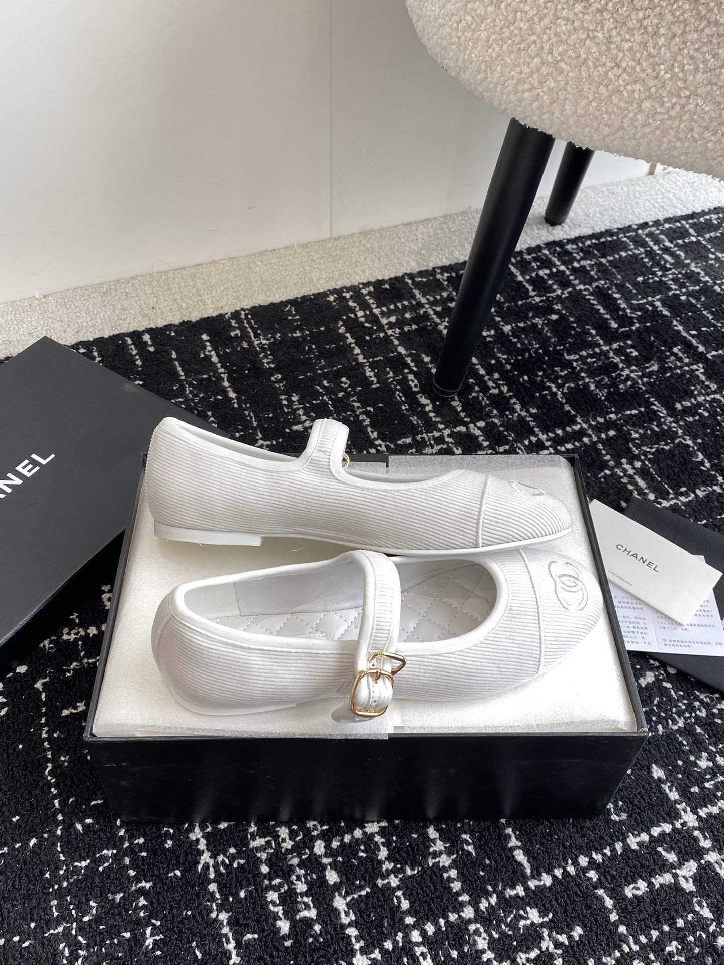 UA Ch**el MARY JANES Cotton & Silk