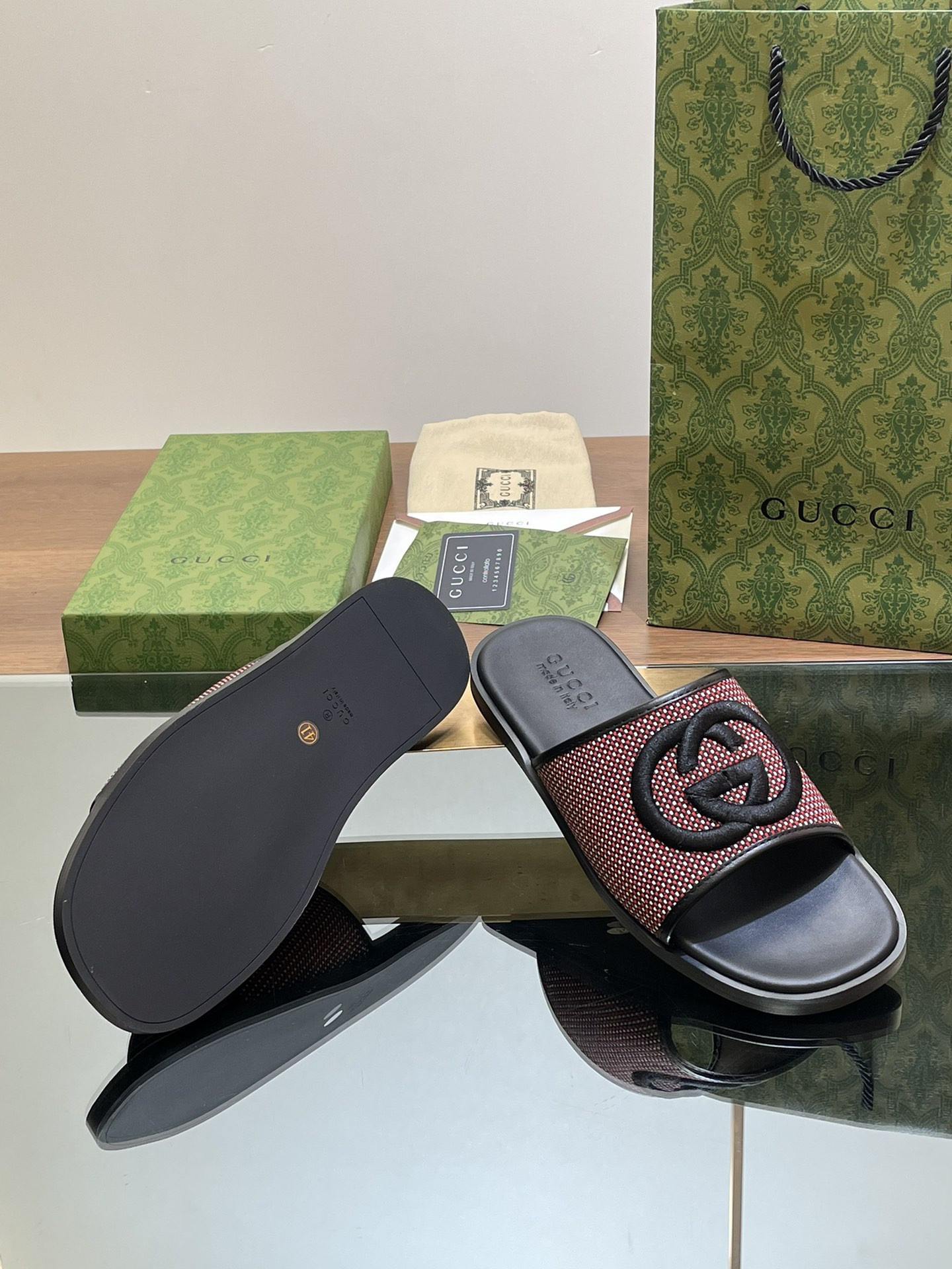 UA Gvc*1 INTERLOCKING G SLIDE SANDAL