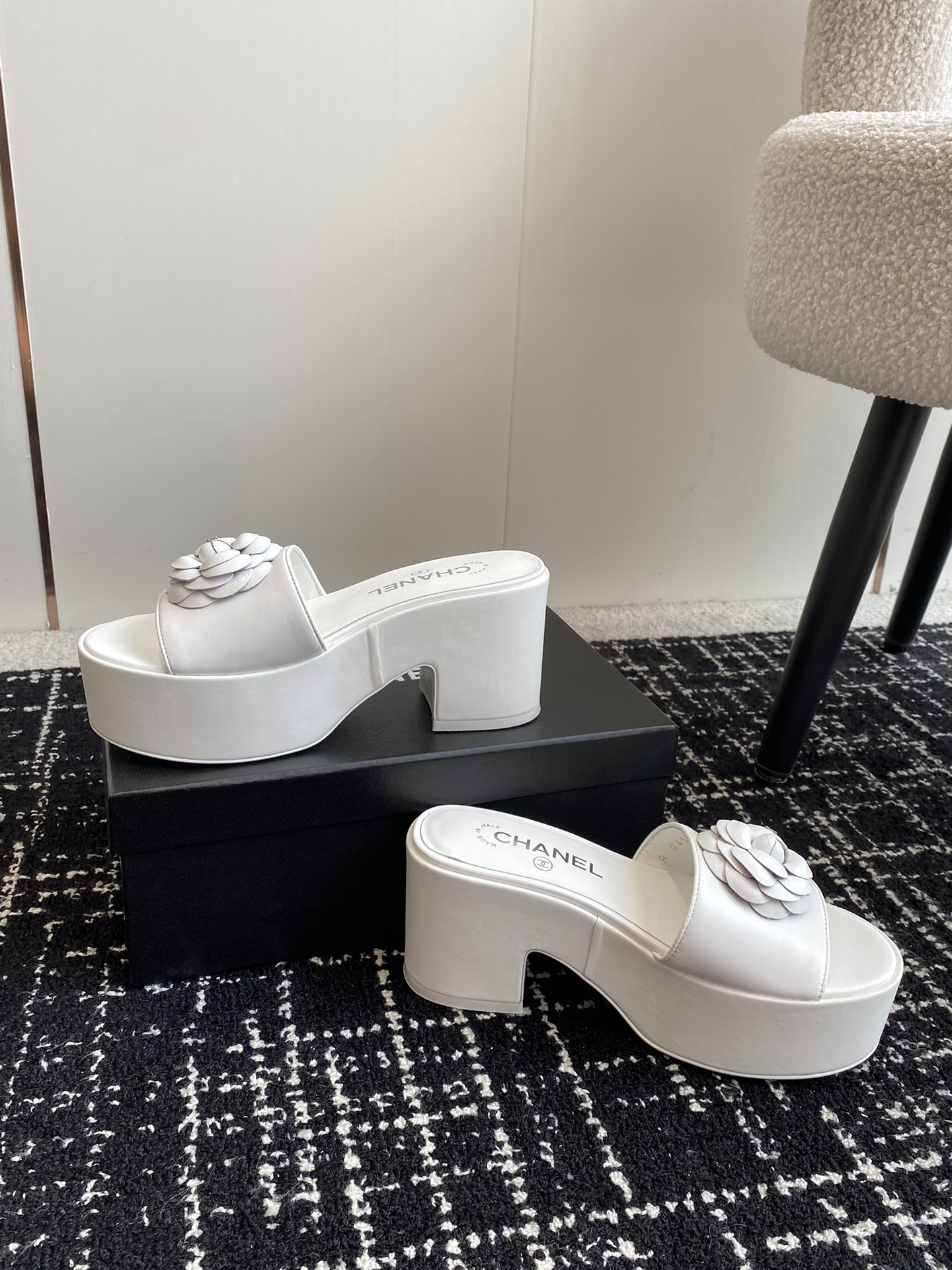 UA Ch**el MULES Platform Heels