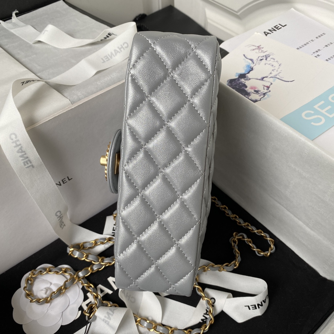 MINI FLAP BAG WITH TOP HANDLE 24C 12x20x6cm