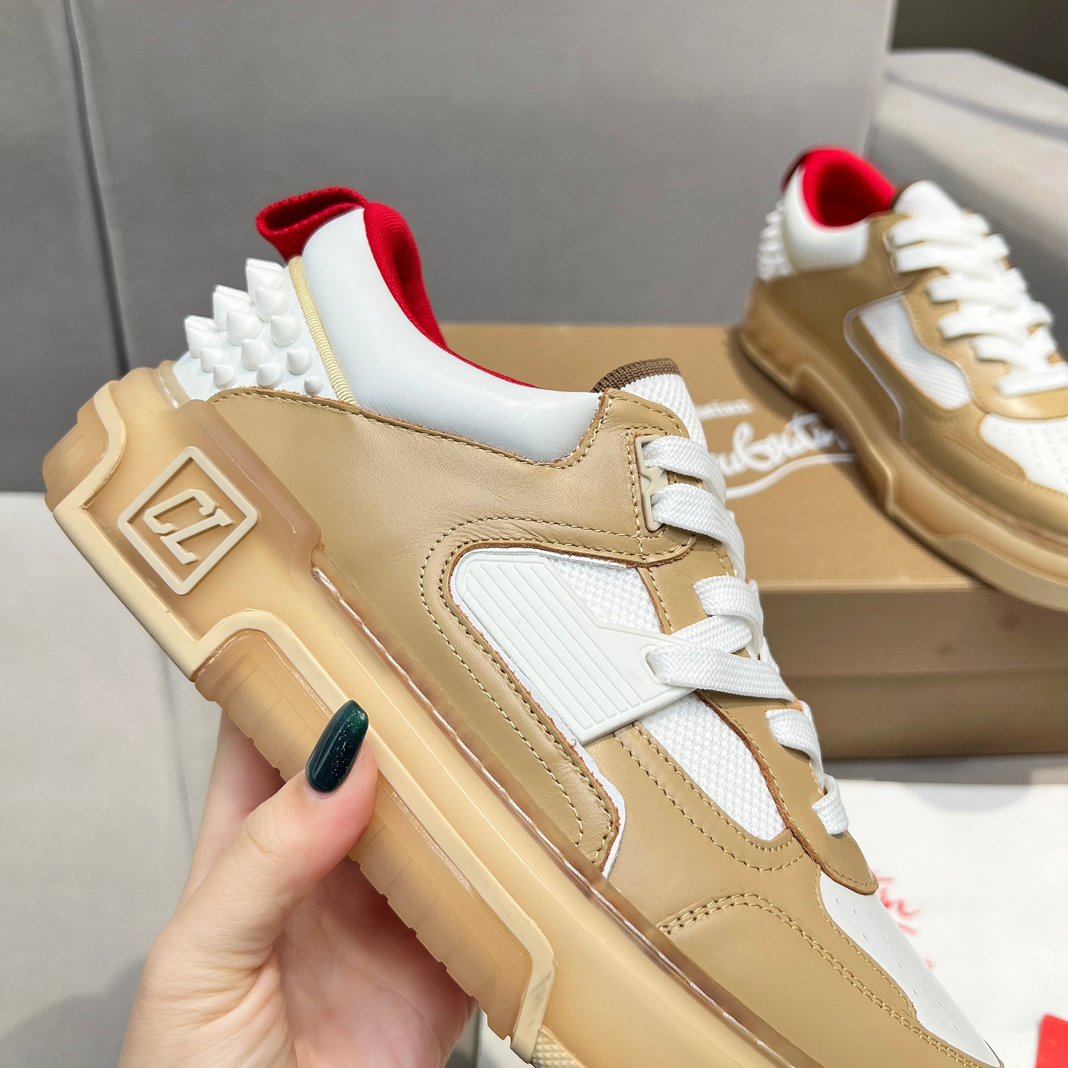 UA Chr1st1an Louboutin 2024 [New]ASTROLOUBI Unisex Thick-Soled Sneakers