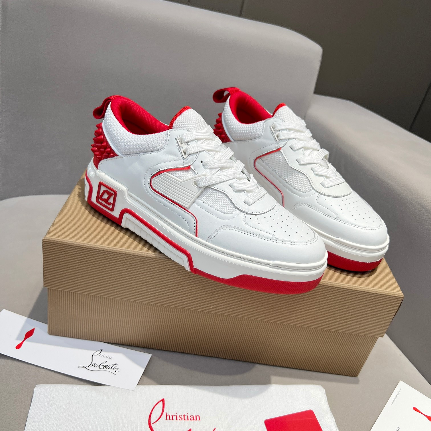 UA Chr1st1an Louboutin 2024 [New]ASTROLOUBI Unisex Thick-Soled Sneakers