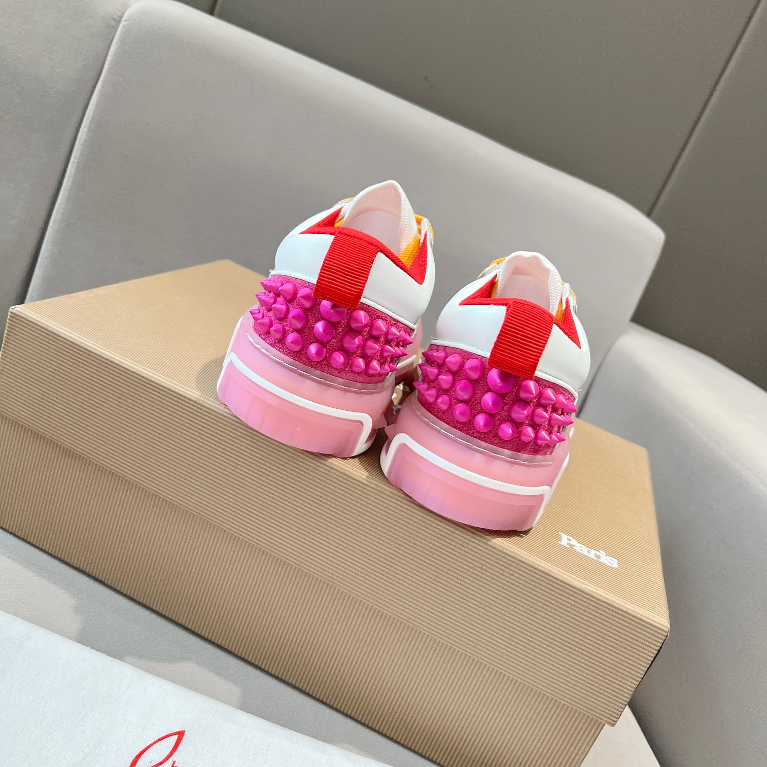 UA Chr1st1an Louboutin 2024 [New]ASTROLOUBI Unisex Thick-Soled Sneakers