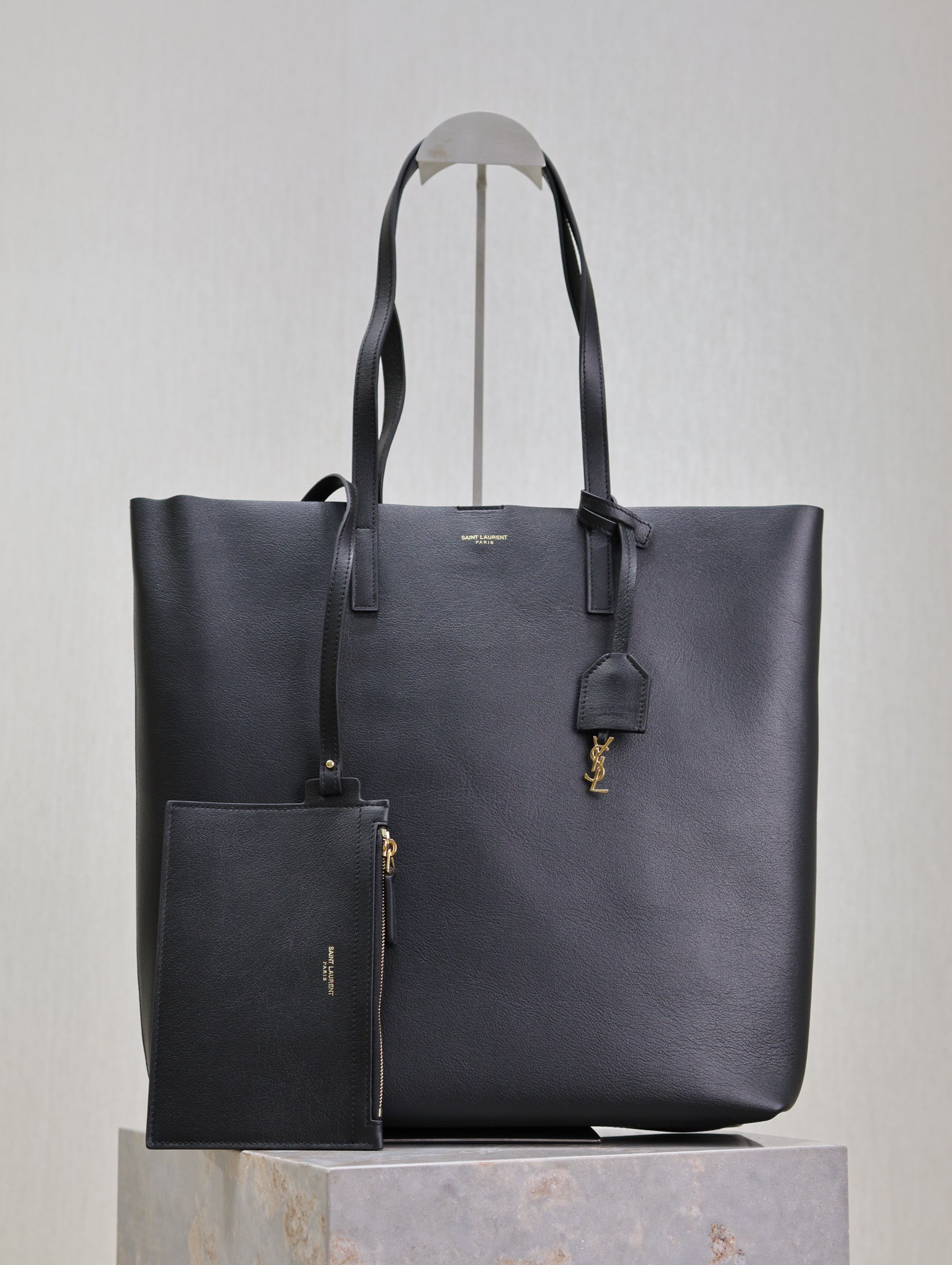 Y51 SHOPPING Sa1nt Lau*nt IN LEATHER 32.5×35×10.5cm
