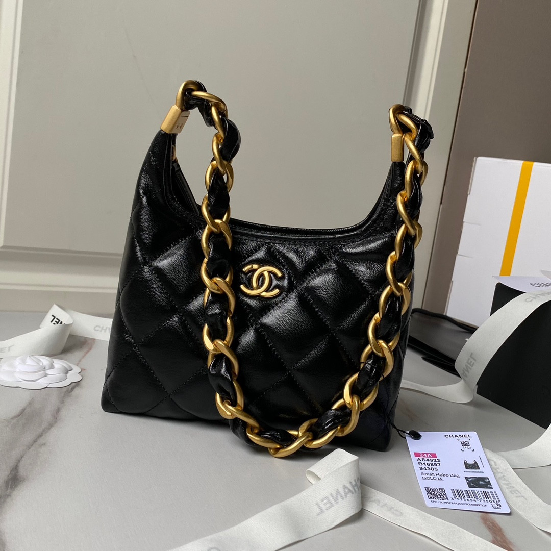 Ch**el Hobo Handbag 22.5×19.5×8.5cm