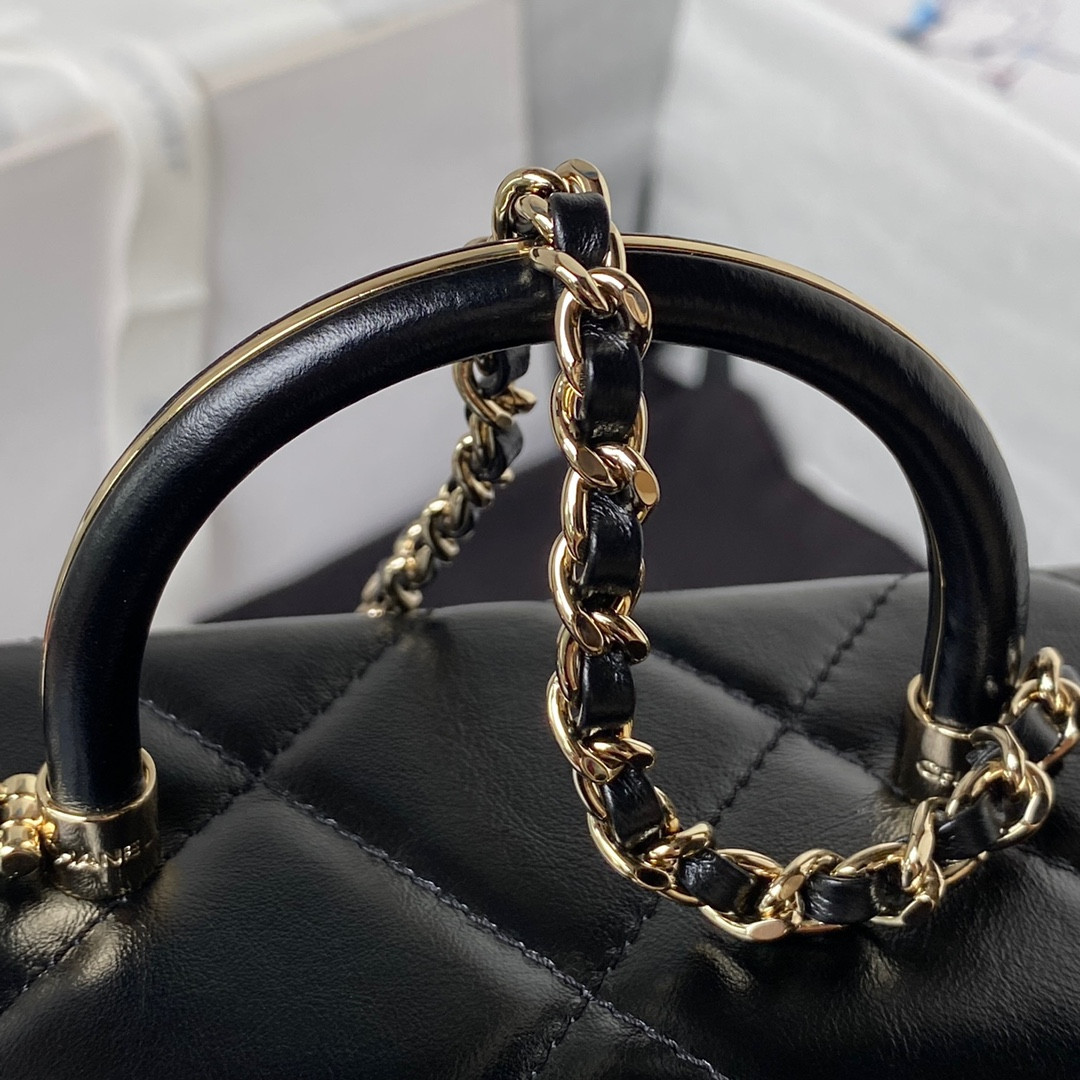 Ch**el 23K WALLET ON CHAIN Handbag 10.5×17×8cm