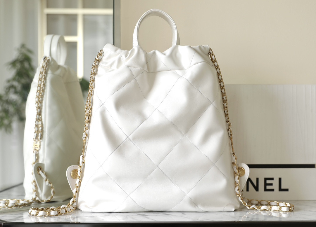 Ch**el 22 Handbag Calfskin 29x34x10.5cm