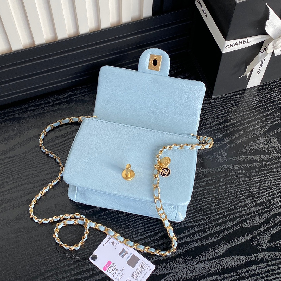 Ch**el MINI FLAP BAG 13×17.5×6cm