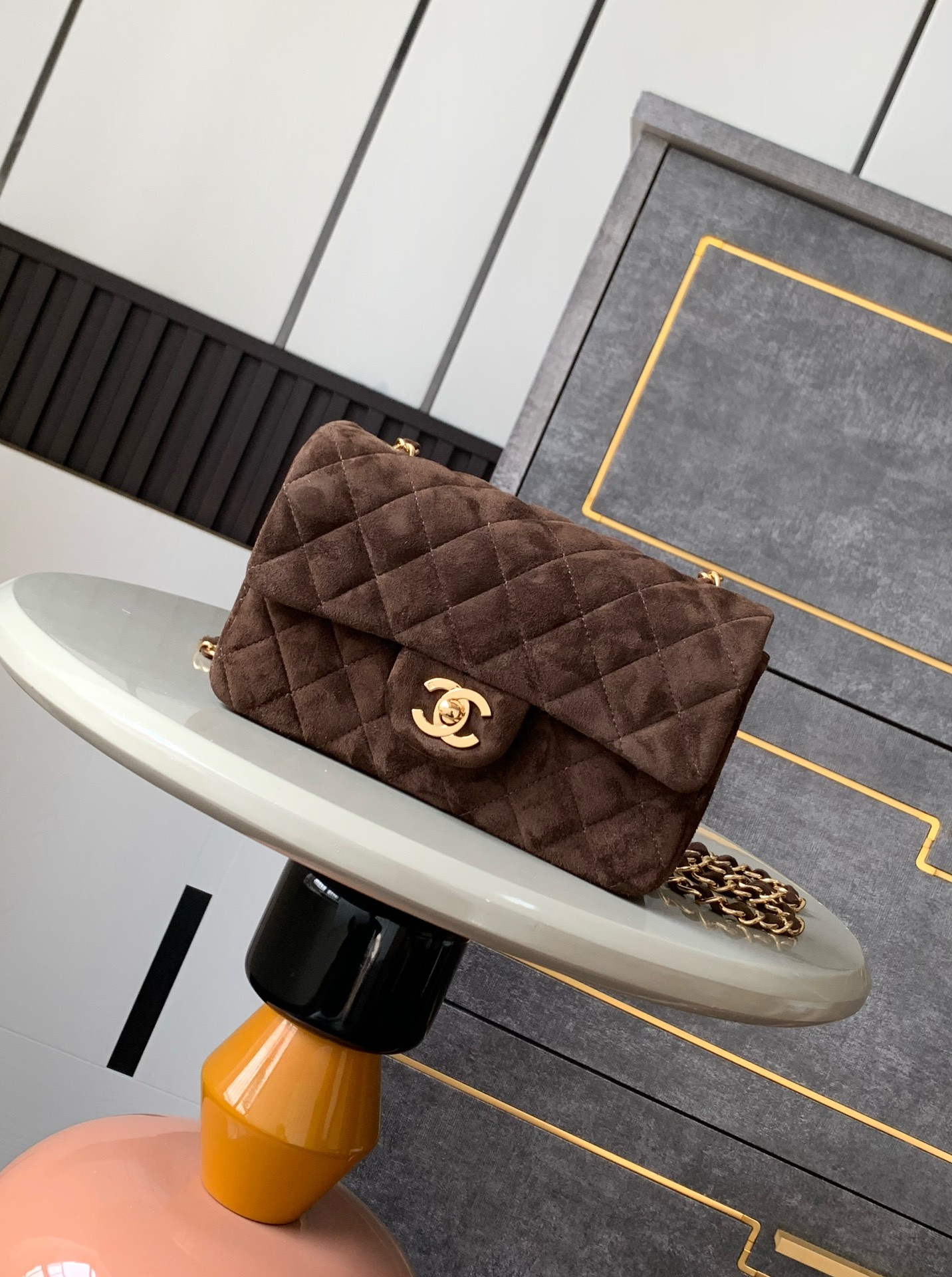 Ch**el MINI CLASSIC 11.12 HANDBAG 20 12×20×6cm