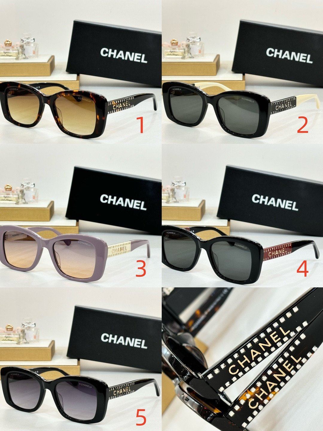 Ch**el Glasses CH9163B 54-19-145