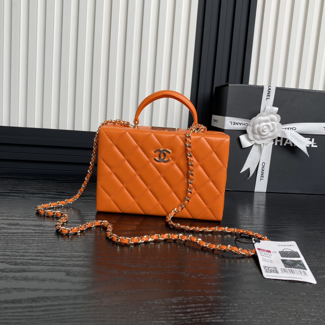 Ch**el Small Box Bag 12.5x18x6.5cm