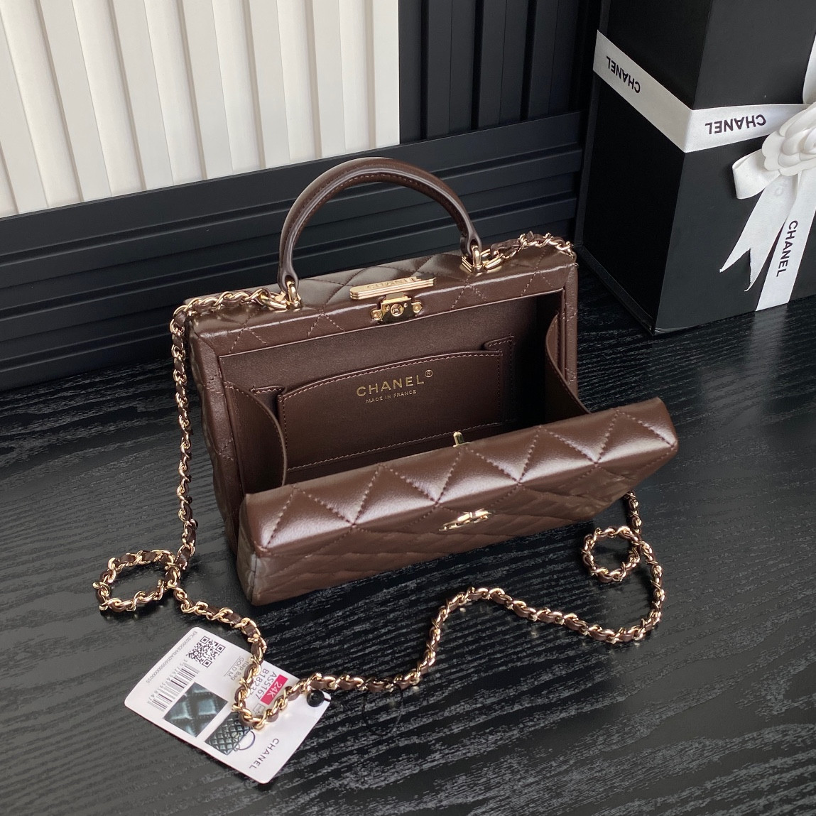 Ch**el Small Box Bag 12.5x18x6.5cm