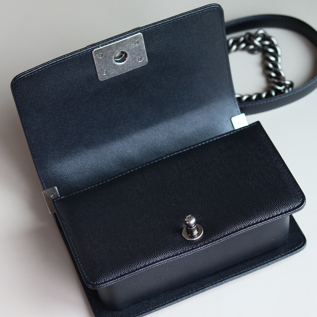 Ch**el Small BOY Handbag A67085 12x20.5x8.5cm
