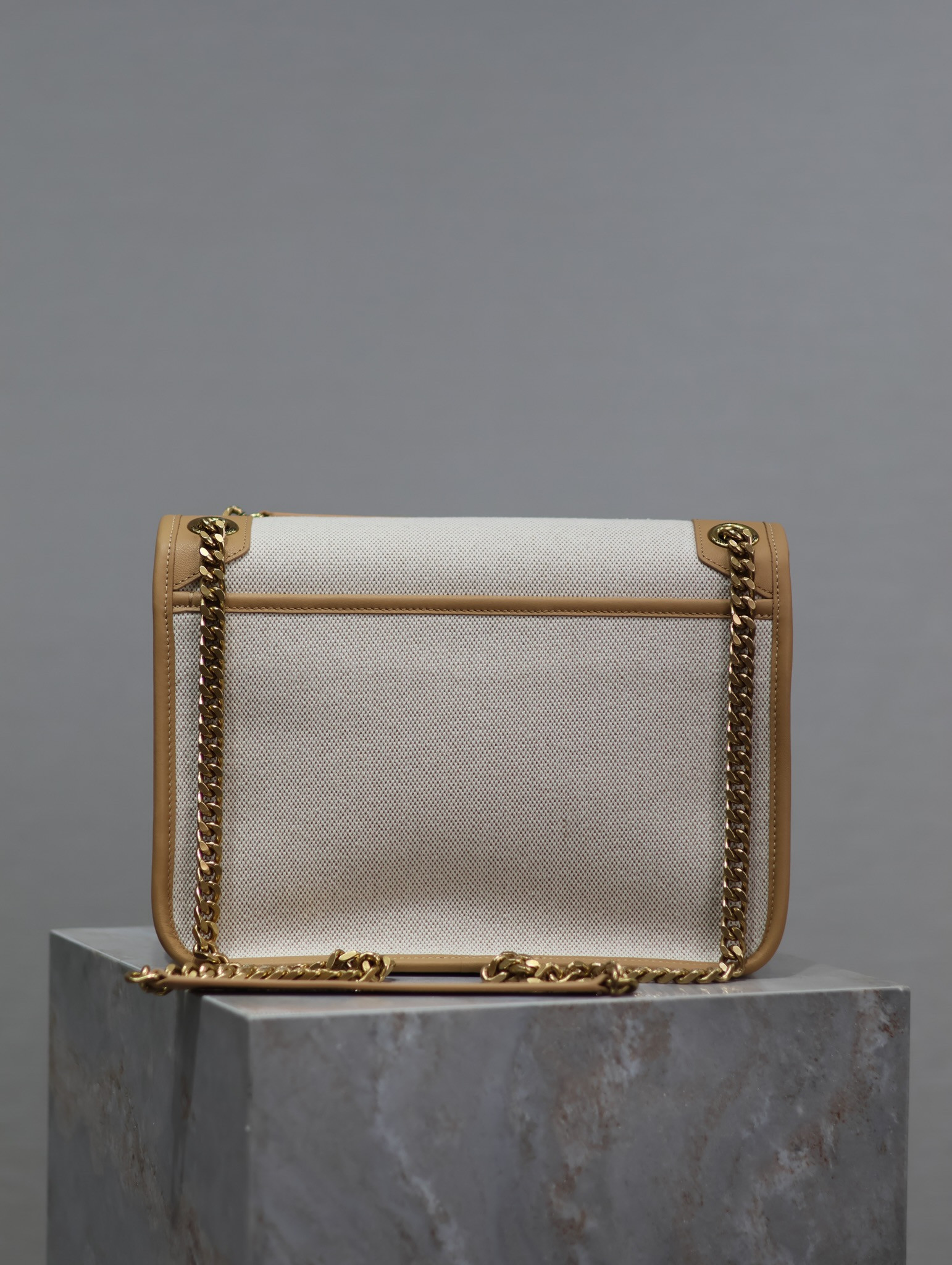 Y51 NIKI MEDIUM IN Calfskin Cotton and Linen 28x20x8.5cm