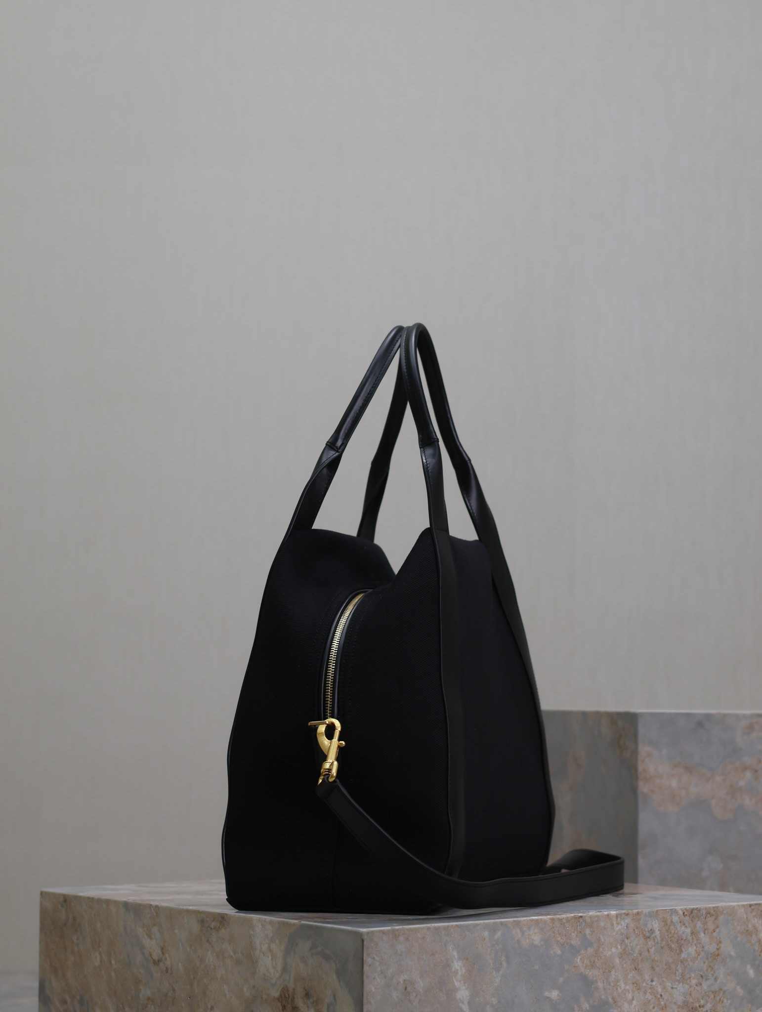 Y51 RIVE GAUCHE bowling tote in canvas 42x32x18cm