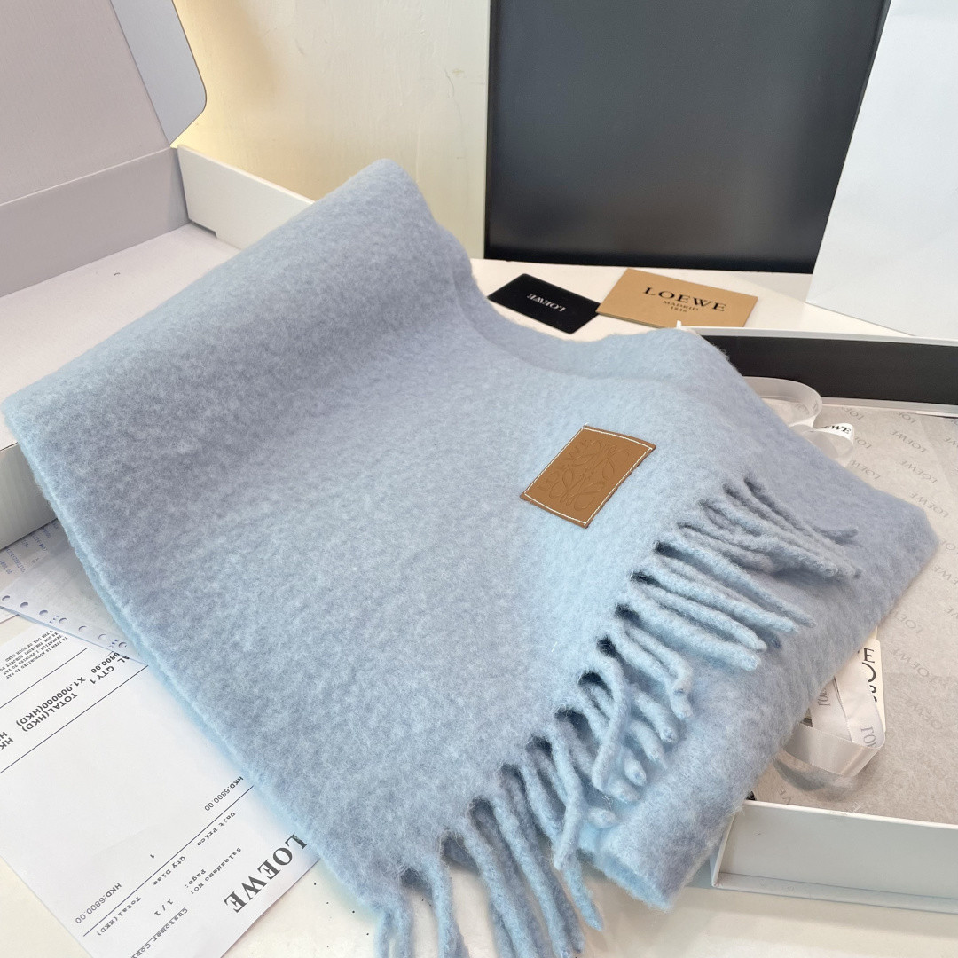 L0ew* Mohair scarf 40x185cm
